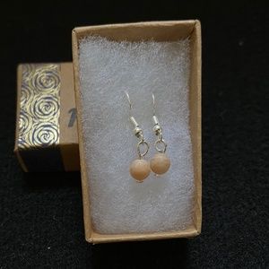NATURAL MOONSTONE EARRINGS!